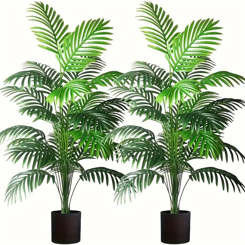 Succulent Set - 24 Daun Palem Areca Tanaman Buatan