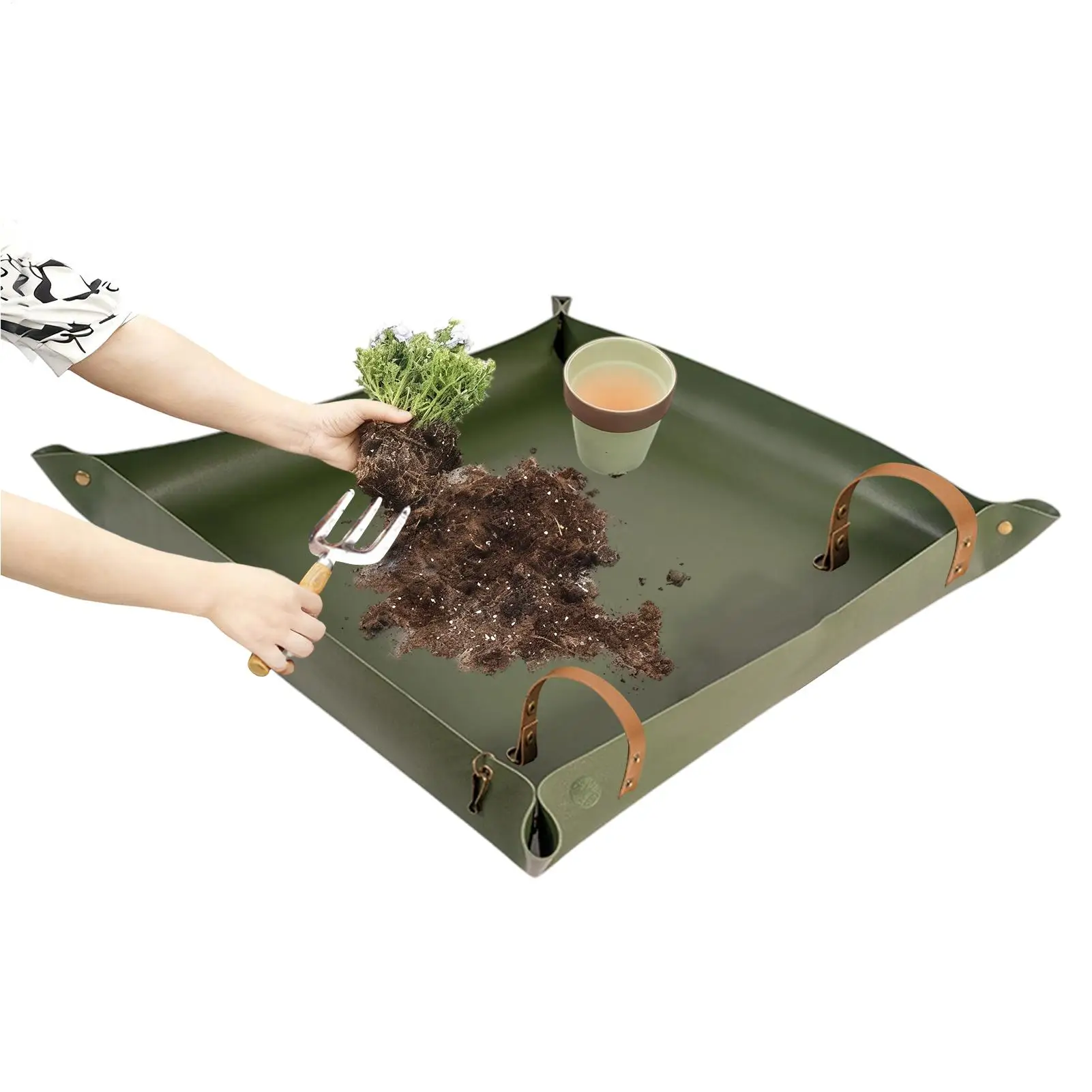 Repotting Mat - Alas Tanam Lipat Tahan Air, Bahan