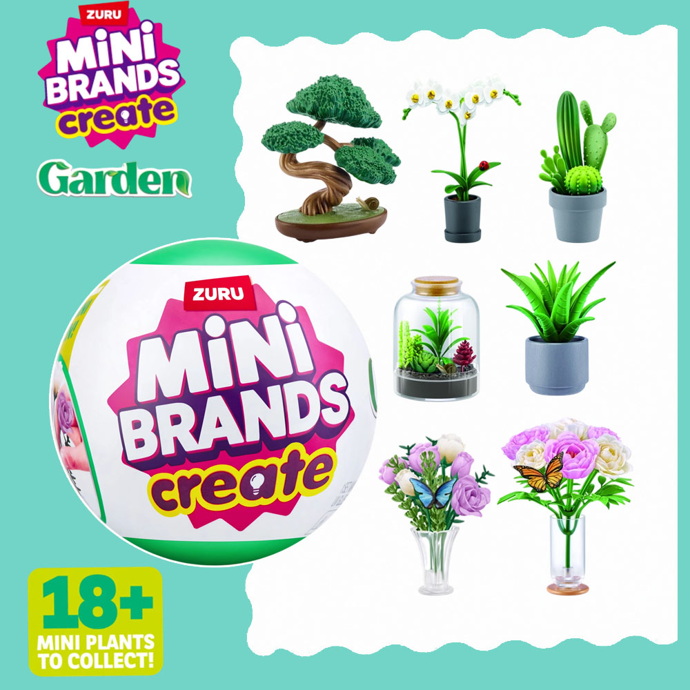 Succulent Set - Set Tanaman Miniatur Taman Zuru, Kotak
