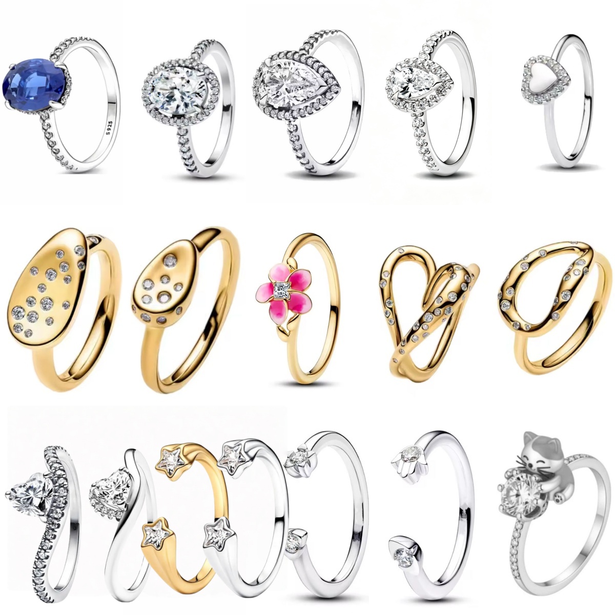 Cincin Perak 925 untuk Wanita  - Snake Plant ulasan dan harga
