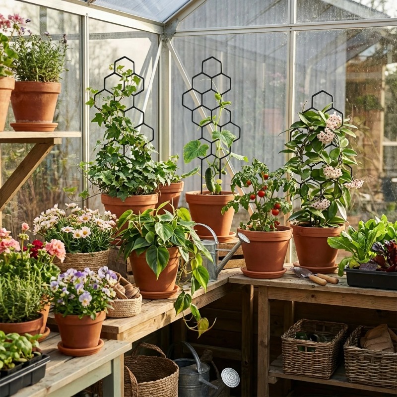 2/4 buah Penyangga Tanaman Bin - Terracotta Pot ulasan dan harga