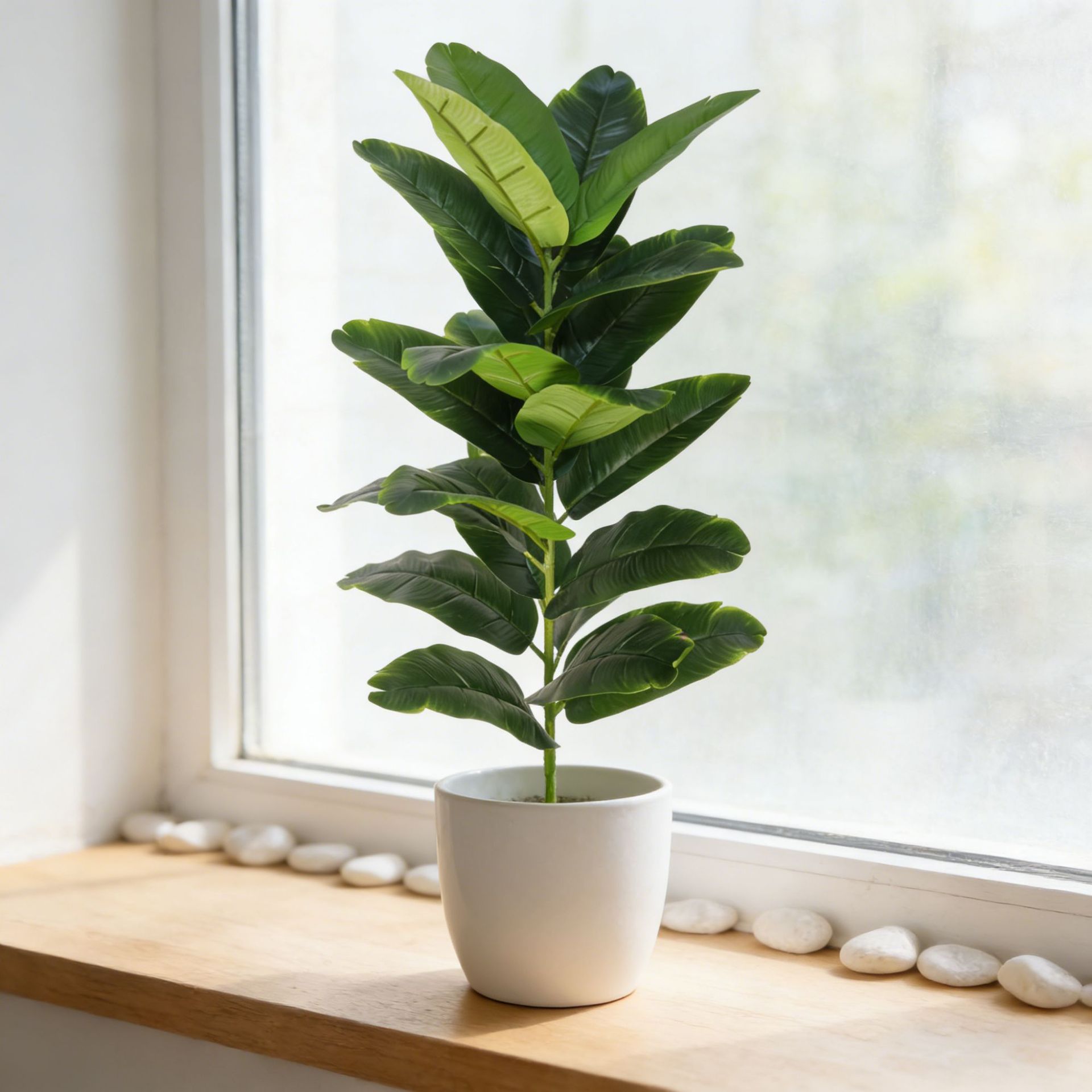 Pohon Fiddle-Leaf Fig Plastik  - Fiddle Leaf Fig ulasan dan harga